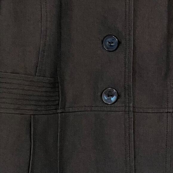 Semantiks Denim Look Dark Rinse 3/4 Sleeve Blazer / Jacket Cropped / Size 10 - Picture 3 of 14